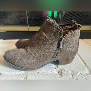 Lucky Brand Sz 8 Women's Brown Ankle Boots